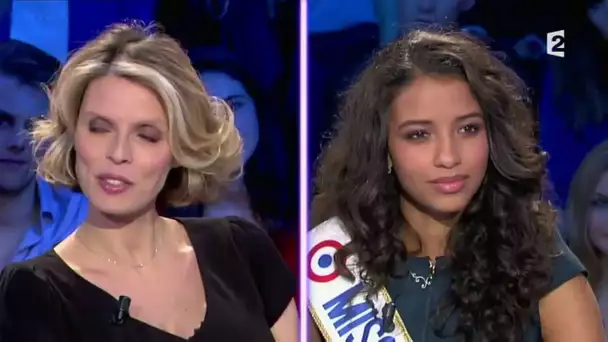 Miss France 2014 Flora Coquerel & Sylvie Tellier - On n&#039;est pas couché - 18 janvier 2014 #ONPC