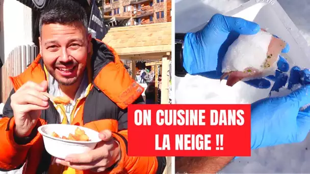 🤔 Une RACLETTE de la MER à AVORIAZ : on fait cuire du poisson dans la neige !