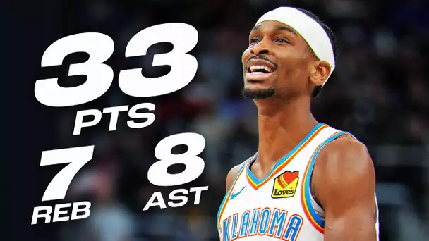 SGA Leads OKC Over Indy With 33 PTS, 8 AST & 7 REB | March 29, 2025