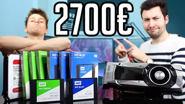 Test GTX 1080 NVIDIA, SSD WD 1To Blue et 240GB Green !