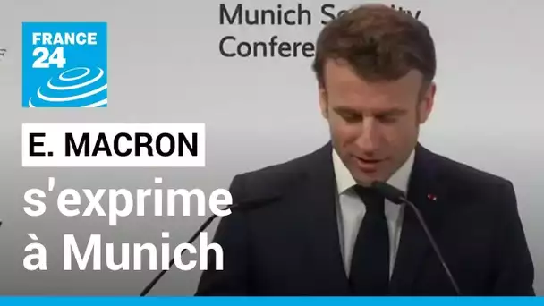 À Munich, Macron expose sa stratégie pour la suite du conflit en Ukraine • FRANCE 24