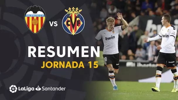 Resumen de Valencia CF vs Villarreal CF (2-1)