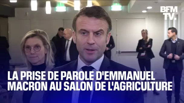 La prise de parole d'Emmanuel Macron au Salon de l'agriculture en intégralité