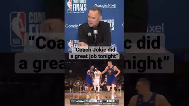 “Coach Jokic Did A Great Job Tonight” - Michael Malone On Jokic’s Late-Game Call! | #Shorts