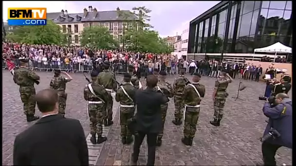 Hollande et Merkel célèbrent l&#039;amitié franco-allemande à Reims