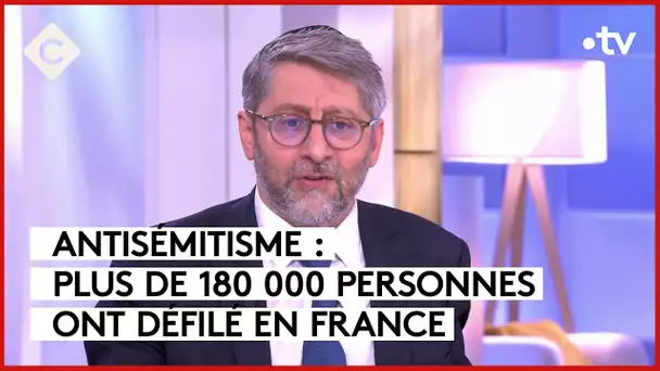 Marche contre l’antisémitisme : débat justifié sur la présence du RN ? - C à vous - 13/11/2023