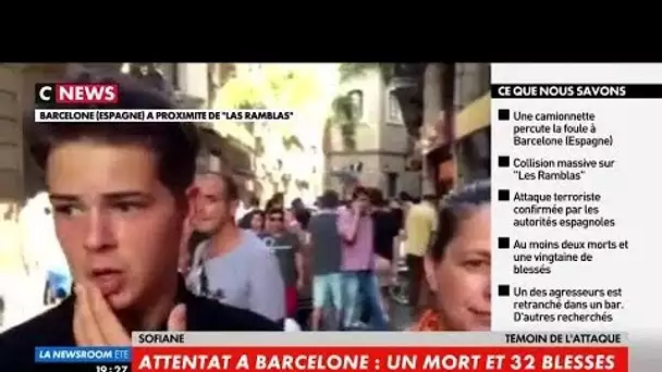 Attentat à Barcelone : 'C&#039;était la panique totale'