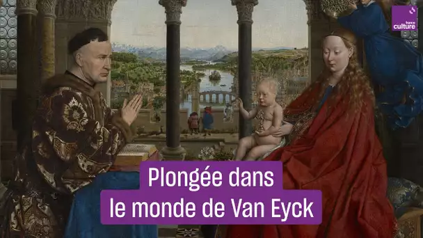 Les petits détails dans "La Vierge au chancelier Rolin" de Jan Van Eyck