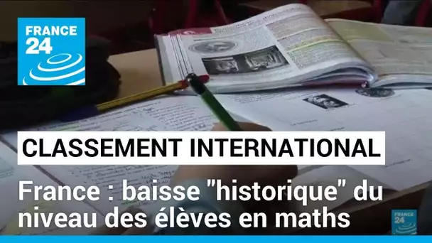 France : baisse "historique" du niveau en maths selon le classement international des élèves