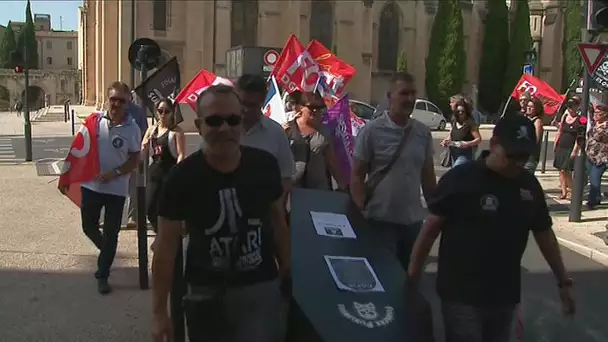Nîmes : les agents des finances publiques sont en grève contre la réorganisation des trésoreries