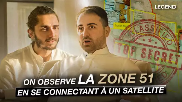 On observe la zone 51 en se connectant à un satellite