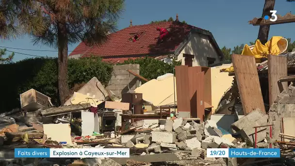 Explosion d'un bâtiment à Cayeux-sur-Mer