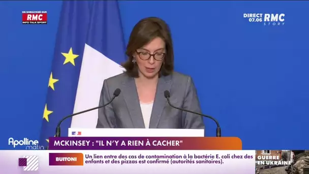Affaire McKinsey : "Il n'y a rien a cacher", selon le gouvernement
