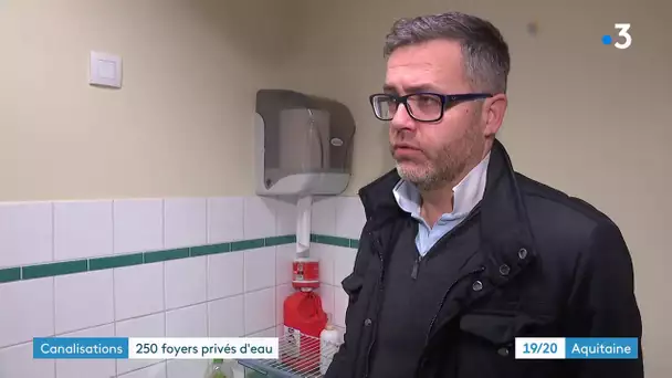 À Auros, dans le sud Gironde, 250 foyers n'ont plus d'eau courante