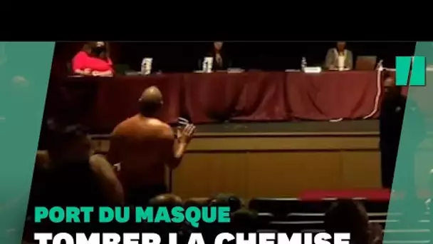 Au Texas, ce père se déshabille pour réclamer le masque obligatoire à l'école