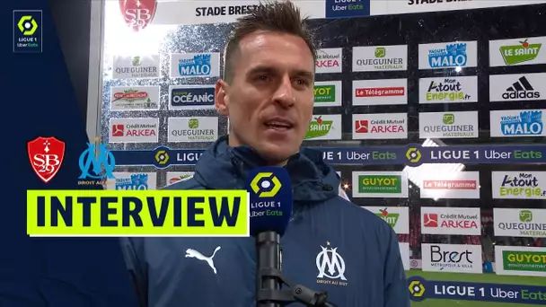 Interview de fin de match : STADE BRESTOIS 29 - OLYMPIQUE DE MARSEILLE (1-4)  / 2021/2022