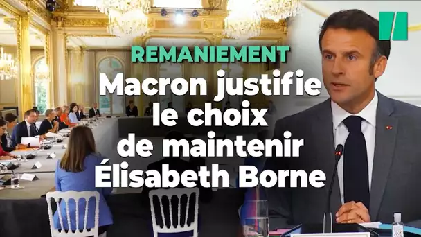 Remaniement : Macron justifie le choix d’Élisabeth Borne, « pas simplement symbolique »