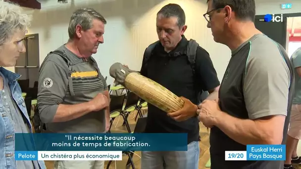 Pelote basque : "Berritxu", un chistéra plus économique mêlant artisanat et technologie