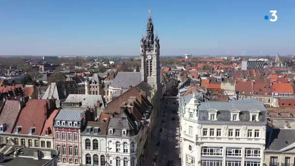 Coronavirus : Douai en confinement, vue du ciel