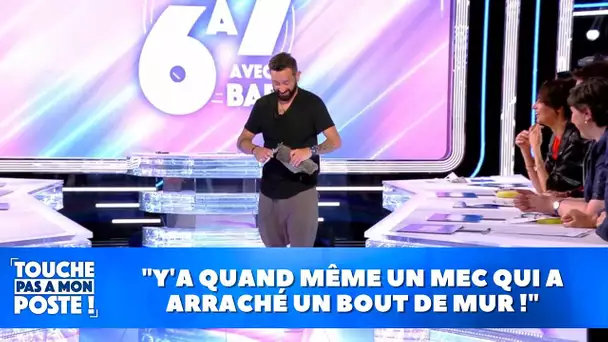 Cyril Hanouna casse un mur du plateau pour son nouveau jeu !