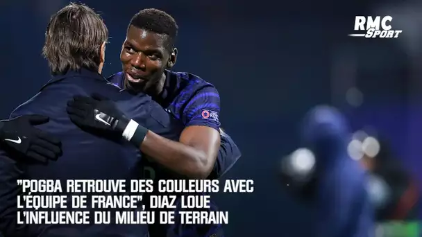 "Pogba retrouve des couleurs avec l'équipe de France", Diaz loue l'influence du milieu de terrain