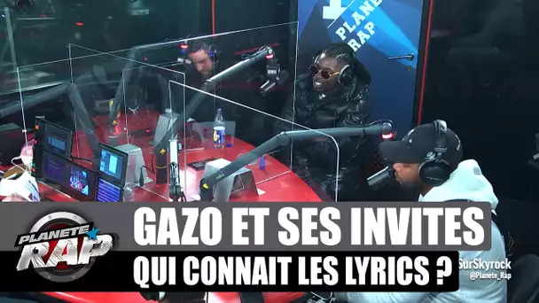 Gazo - Qui connaît les lyrics ? avec Rimkus, Jo des pab et Keusti #PlanèteRap