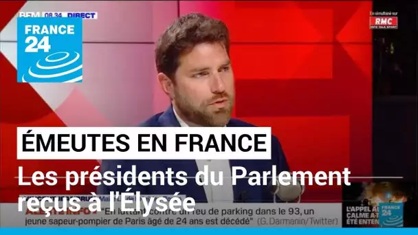 France : retour au calme progressif, les présidents du Parlement reçus à l'Élysée • FRANCE 24