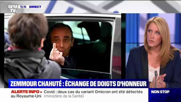 Éric Zemmour échange un doigt d'honneur avec une passante à Marseille