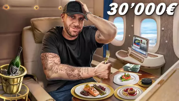 J’AI ACHETÉ UN BILLET D’AVION À 30.000€ 😱😱!! PREMIÈRE CLASSE DU JAMAIS VU 💰💰!!