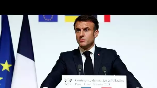 Emmanuel Macron appelle les alliés de l'Ukraine à un «sursaut» et n'exclut pas l'envoi de troupes…