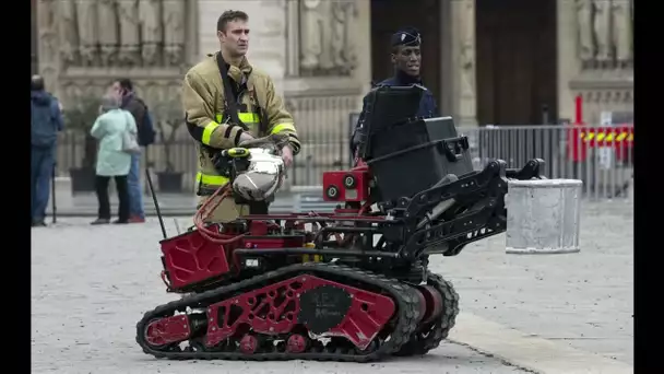 Colossus : le robot des pompiers dans la fournaise de Notre-Dame