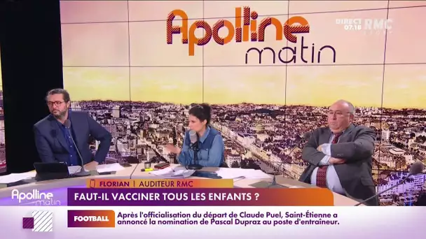 Florian, auditeur : "Pour faire vacciner mon enfant, il faudra envoyer l'armée."