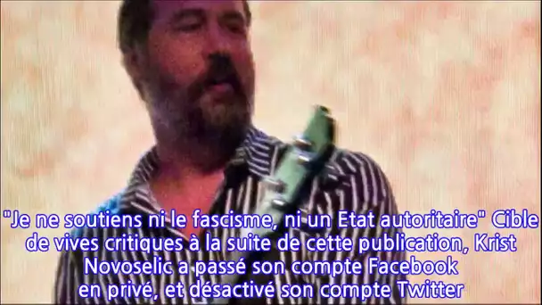 L'ex-bassiste de Nirvana, Krist Novoselic, loue le discours de Trump puis s'explique