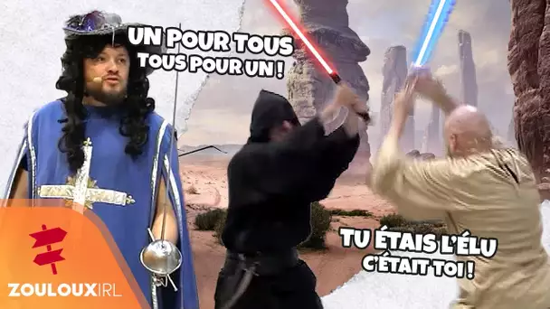 D'Artagnan & Dark Nems découvre l'Escrime et le Combat de sabre laser | Zouloux IRL