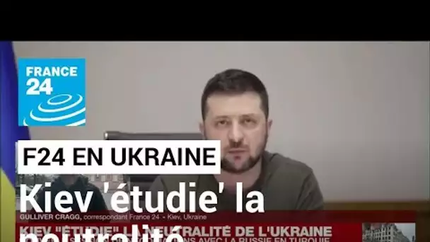 La question de la "neutralité" de l'Ukraine est "étudiée en profondeur", selon Zelensky