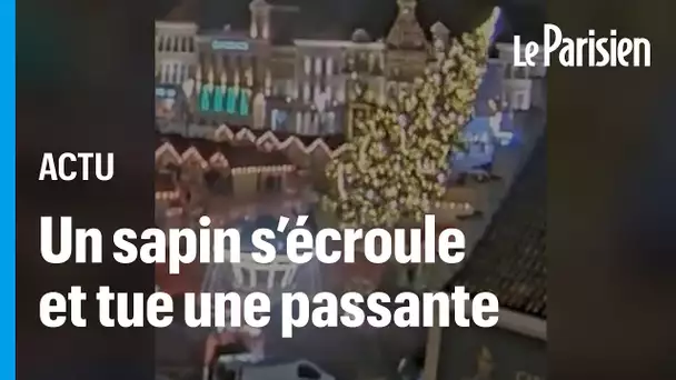 En Belgique, un sapin de Noël géant s’effondre et tue une personne