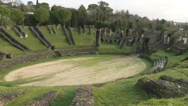 Saintes : restauration de l'amphithéâtre abandonnée