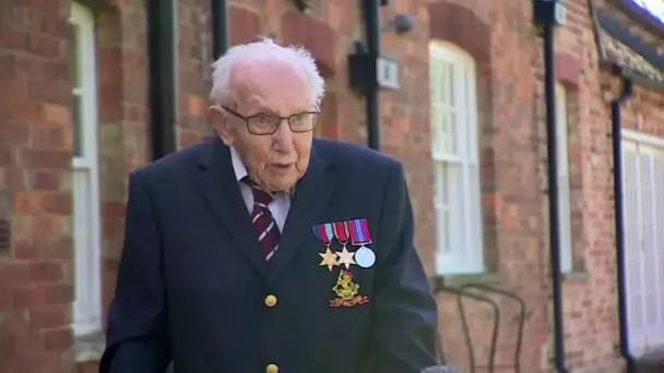 A 99 ans, un Britannique collecte plus d'un million pour les soignants