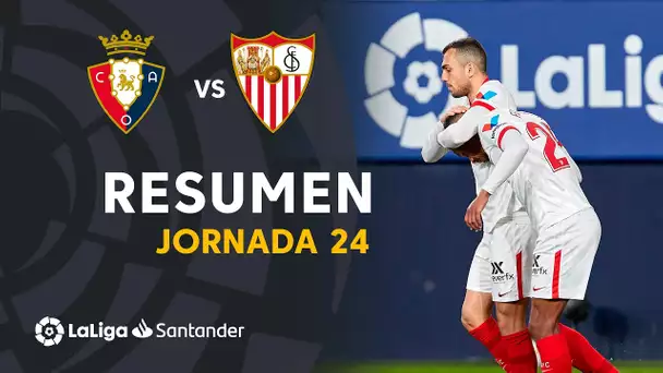 Resumen de CA Osasuna vs Sevilla FC (0-2)
