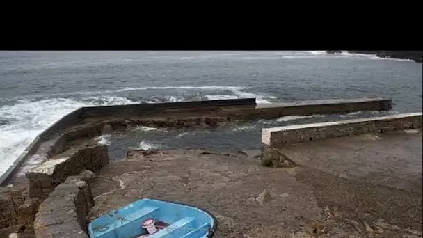 Finistère : la famille emportée par une vague pêchait sur la digue