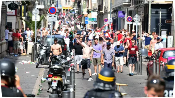 EURO 2016 - GROSSE BAGARRE  A MARSEILLE ENTRE LES HOOLIGANS RUSSES, ANGLAIS ET LES FRANÇAIS