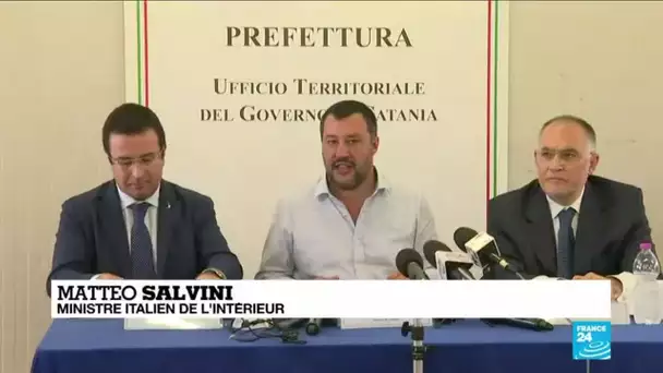 Salvini à Mineo : "Le centre ferme et c'est une journée splendide"