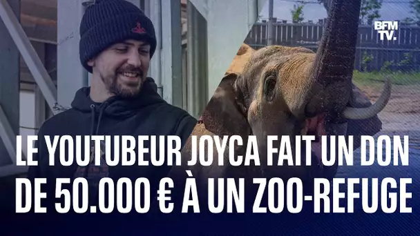 Le youtubeur Joyca fait un don de 50.000 € à un zoo-refuge