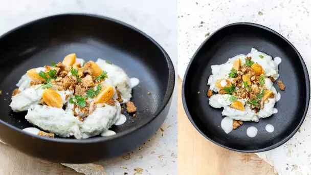 Recette anti gaspillage - Gnocchi au reste de pain, roquefort et chapelure épicé