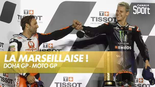 La Marseillaise vient consacrer la victoire de Fabio Quartararo - GP de Doha