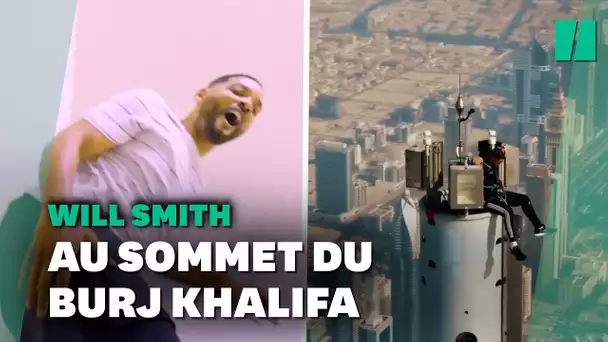 Will Smith s’est retrouvé au sommet du Burj Khalifa à Dubai et ça n’a pas été facile