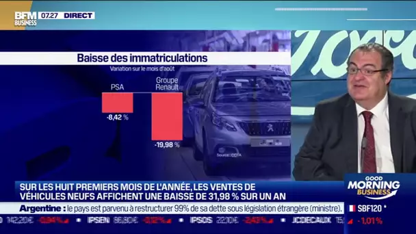 François Roudier (CCFA): Les immatriculations de voitures neuves ont diminué de 19,2%