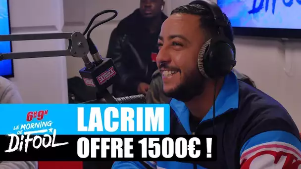 Lacrim offre 1500€ à une auditrice ! #MorningDeDifool