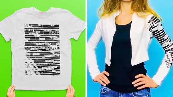 20 IDÉES POUR DONNER UN COUP DE NEUF À TES CHEMISES ET TES T-SHIRTS ENNUYEUX