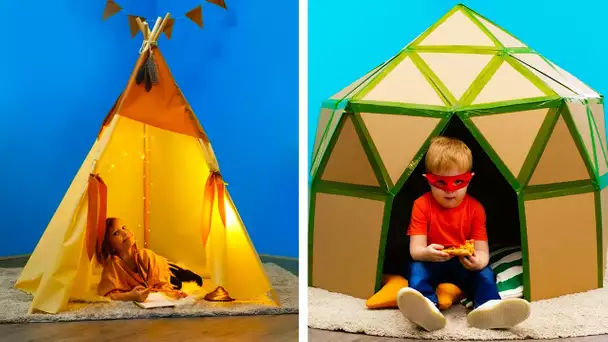 27 IDÉES BRICOLAGE SIMPLES ET AMUSANTES AVEC DU CARTON - POUR LES ENFANTS